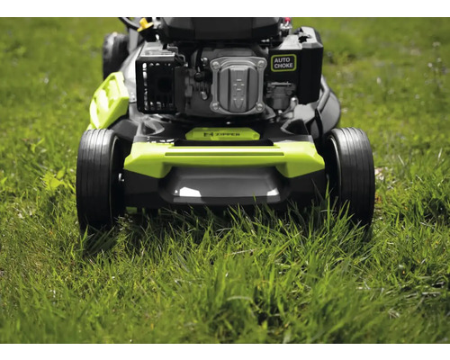 Rasenmäher auf Rasenfläche