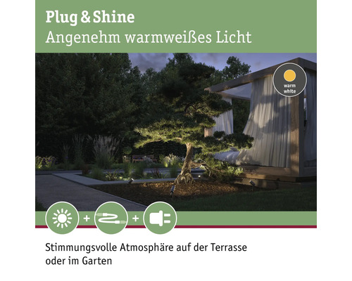 Plug and Shine Gartenbeleuchtung für eine stimmungsvolle Atmosphäre auf der Terrasse oder im Garten