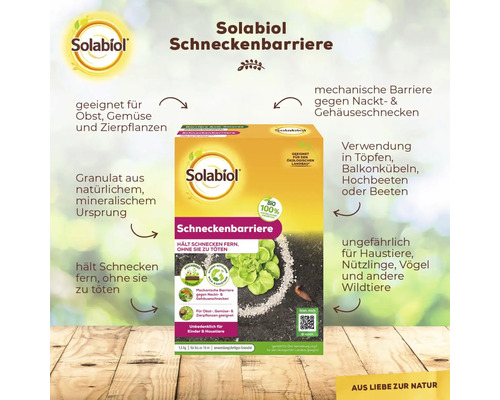 Solabiol Schneckenbarriere Packung zum Schutz von Pflanzen vor Schnecken