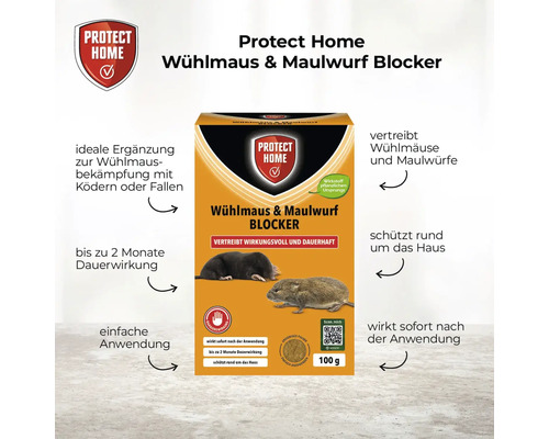 Protect Home Wühlmaus und Maulwurf Blocker Packung