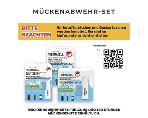 Mückenspray Nachfüllpackungen für zwölf, 48 und 120 Stunden Mückenschutz erhältlich