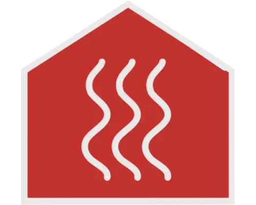 Symbol für Heizung im Haus