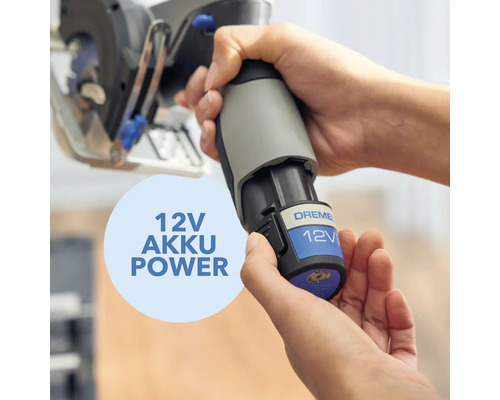Dremel 12V Akku im Einsatz mit Elektrowerkzeug