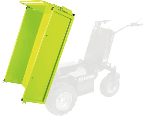 Gekippte Mulde eines Motorschubkarrens