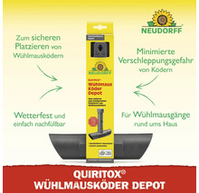 Neudorff Quiritox Wühlmausköder Depot zur sicheren Platzierung von Wühlmausködern