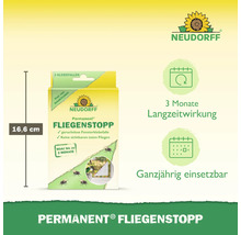 Neudorff Permanent Fliegenstopp Fensterklebefalle mit einer Höhe von 16,6 Zentimetern für drei Monate Langzeitwirkung