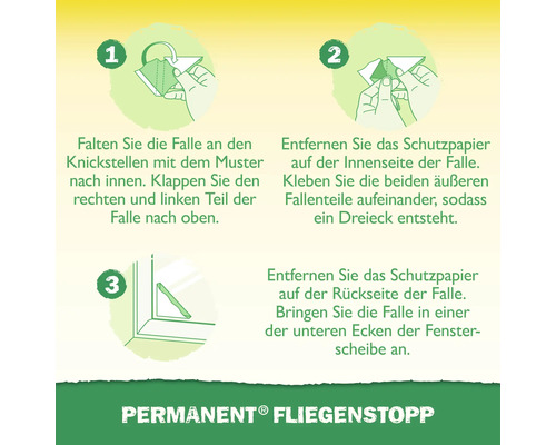 Anleitung zur Anwendung einer Fensterfliegenfalle in drei Schritten