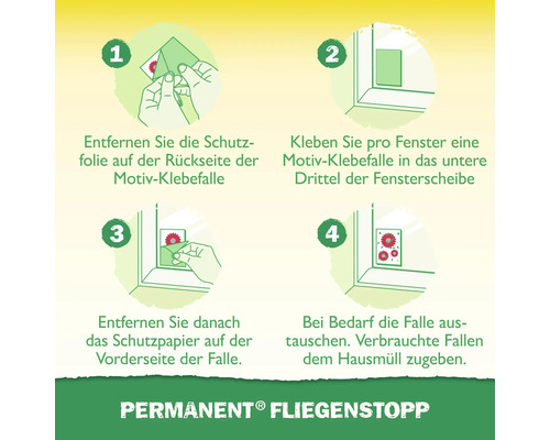 Anleitung zur Anwendung einer Fenster-Fliegenfalle in vier Schritten