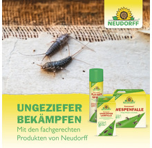 Neudorff Produkte zur Schädlingsbekämpfung mit Silberfischen, Fliegenspray, Ungeziefer Leimfalle und Wespenfalle