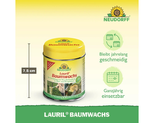 Neudorff Lauril Baumwachs zur Veredelung und Wundbehandlung, 7,5 cm hoch