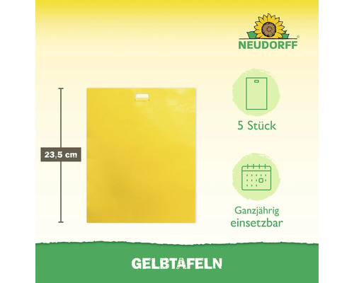 Neudorff Gelbtafeln, 5 Stück, 23,5 cm hoch