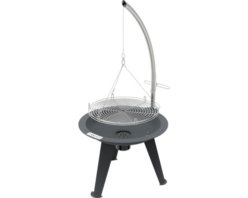 Schwenkgrill mit Dreibein und Grillrost