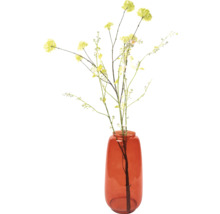 Dekorative Kunstblumen in Glasvase
