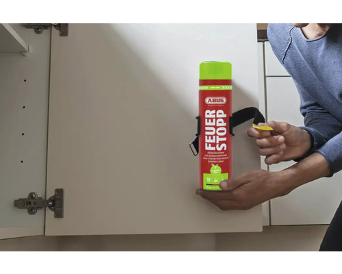 ABUS Feuerstopp Feuerlöschspray zur Montage an einer Schranktür