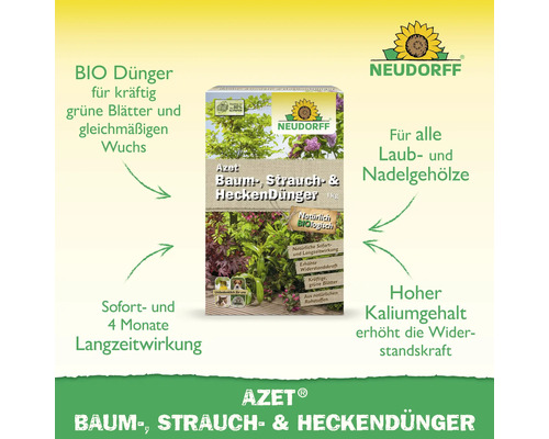 Neudorff Azet Baum Strauch Heckendünger Packung