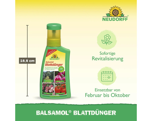 Neudorff Balsamol Blattdünger zur Düngung und Kräftigung von Pflanzen, 18,8 cm Höhe