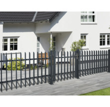 Zaunfeld Porto 200 x 180 cm inkl. 4 Halter, 15 vertikale Profillatten 25x38 mm anthrazit