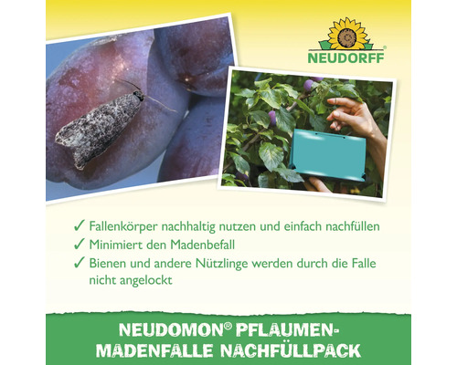 Neudorff Neudomon Pflaumenmadenfalle Nachfüllpack zur Schädlingsbekämpfung an Pflaumenbäumen
