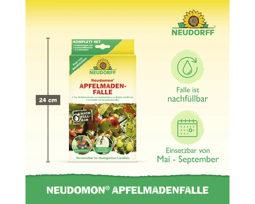Neudorff Neudomon Apfelmadenfalle, Komplettset zur Befallskontrolle