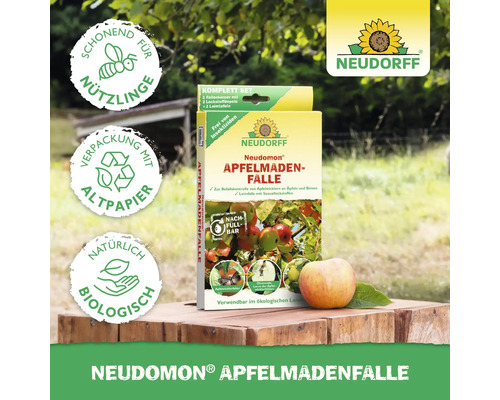 Neudorff Neudomon Apfelmadenfalle zur Schädlingsbekämpfung mit Papierverpackung