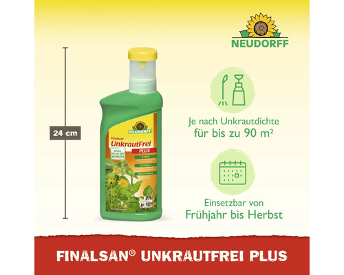 Finalsan Unkrautfrei Plus Unkrautvernichter, Flasche mit 24 Zentimeter Höhe