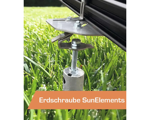 SunElements Erdanker zur Befestigung im Garten