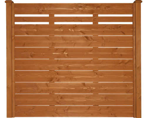 Holzzaun mit horizontalen Brettern für den Garten