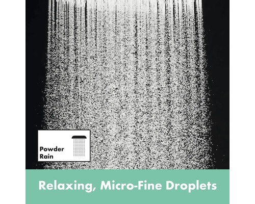 Dusche mit feinen Wassertröpfchen