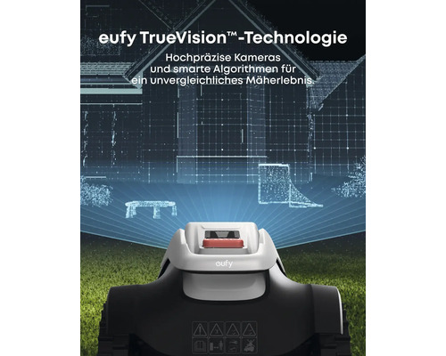 Eufy Mähroboter mit TrueVision Technologie zur Rasenpflege