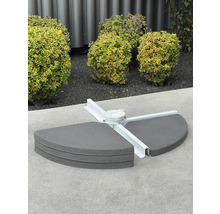 Schirmständerplatte GARDEN PLACE 16 kg, Beton, dreieckig