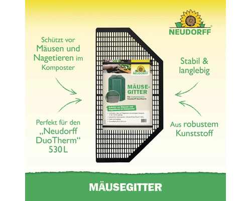 Neudorff Mäusegitter zum Schutz vor Mäusen und Nagetieren im Komposter