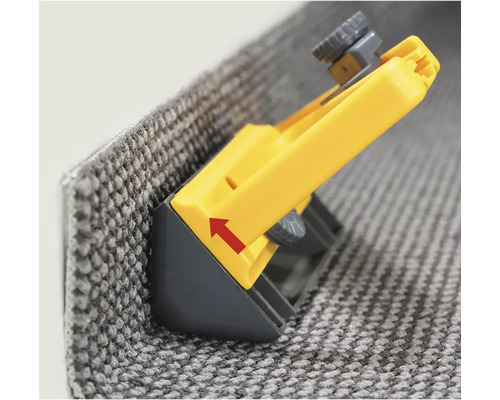 Teppichmontagegerät zur Befestigung von Teppichen an Treppen