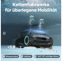 Aiper Scuba S1 Pro 2025 Poolroboter für Pools bis zu 200 m², kabellose Reinigung von Boden und Wänden, 22.740 l/h Durchflussrate, 180 Minuten Akkulaufzeit
