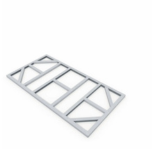 Metallrahmenkonstruktion für den Gartenhausbau