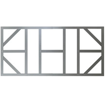 Metallrahmen mit rechteckigen und diagonalen Streben für Bauprojekte
