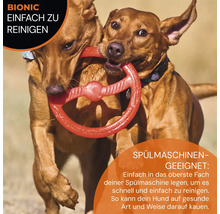 Hundespielzeug BIONIC Ring, 22,7 cm extrem widerstandsfähig, schwimmfähig, ohne Blei, Phthalate und BPA