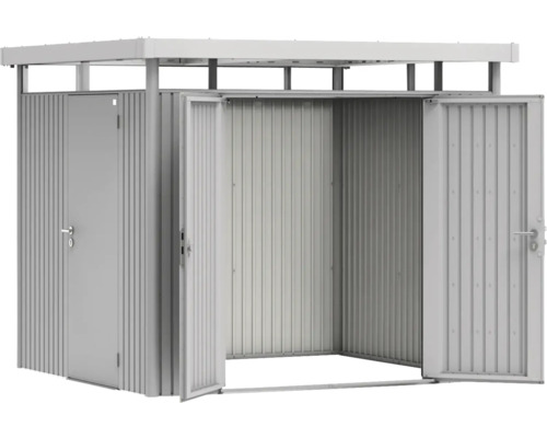 Metall Gerätehaus mit Dach und Doppeltür