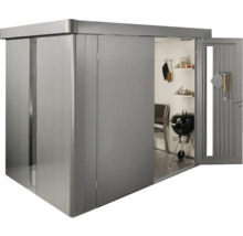 Gerätehaus Biohort Neo 3D Doppeltür 347,5 x 291,5 cm quarzgrau-metallic