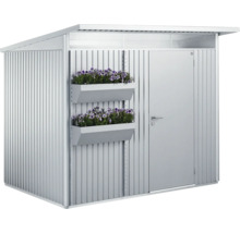 Gartenhaus Biohort AvantGarde Eco A7 Standardtür 260 x 300 cm silber-metallic
