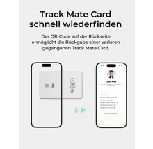 Track Mate Card zur schnellen Wiederfindung mit QR-Code und Smartphone-Integration