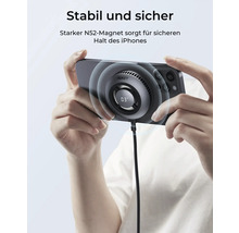 Aukey Logo. Kühler mit Magnet für ein Mobiltelefon.