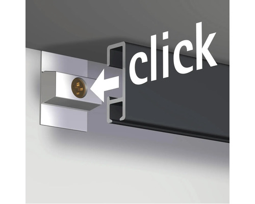 Klick-Montage einer Deckenleuchte