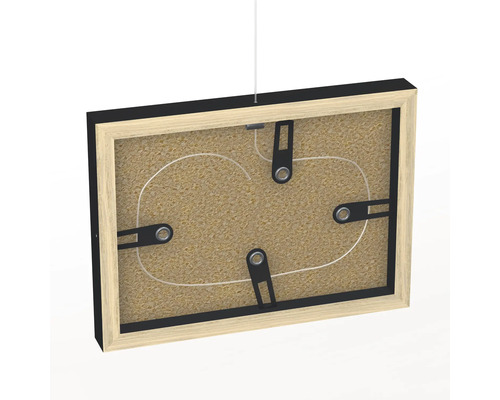 Rückansicht eines Bilderrahmens mit Aufhängung