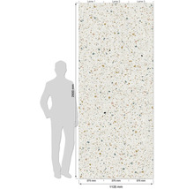 Großformatige Fliese mit Terrazzo Optik, 2600x1125 mm