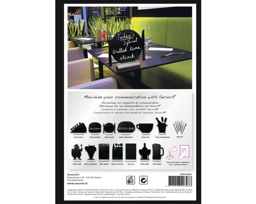 Securit Tischtafel mit der Aufschrift Tagesspezialität Gegrillter Thunfischsteak