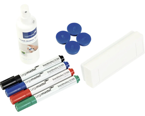 Whiteboard Zubehörset mit Reiniger, Stiften, Magneten und Stiftehalter