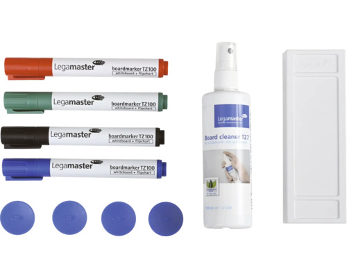 Legamaster TZ100 Whiteboardmarker Set mit Reiniger und Zubehör