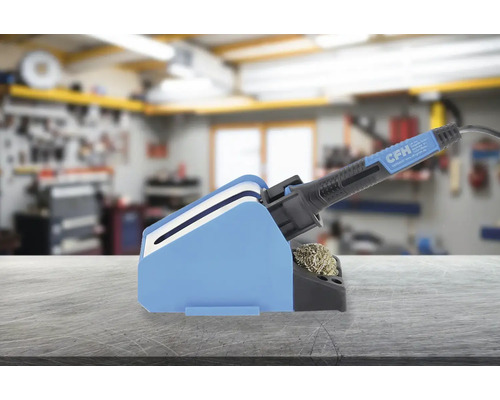 Lötstation mit Lötkolbenablage und Reinigungswolle