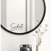 Dekoratives Wandtattoo mit Spiegel und Vase