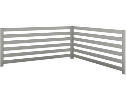 Rankgitter Biohort 2 Stück für L-Form Gr.L200/L2x1 quarzgrau-metallic Element eines Lattenzauns